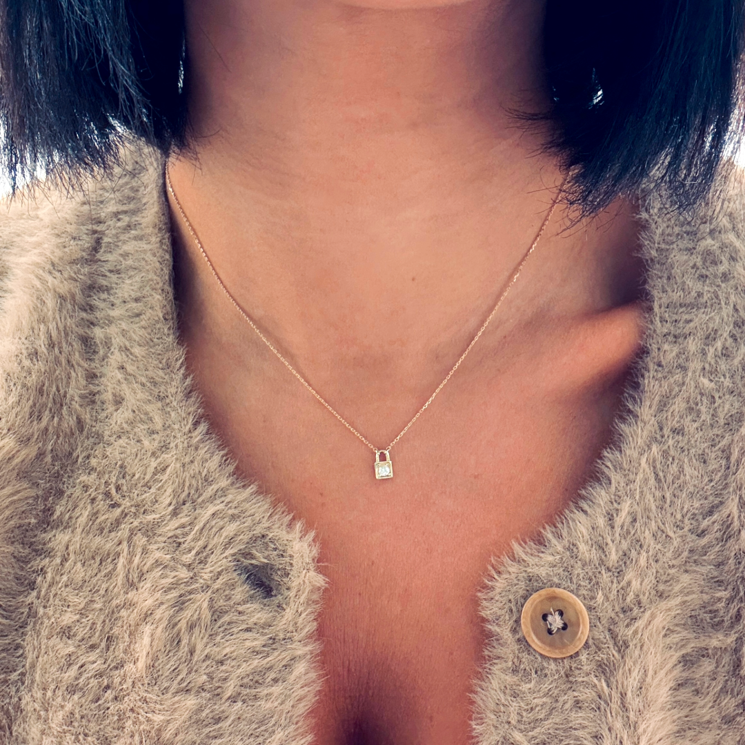 Lock Pendant Necklace - Necklace - Kia Concept Store