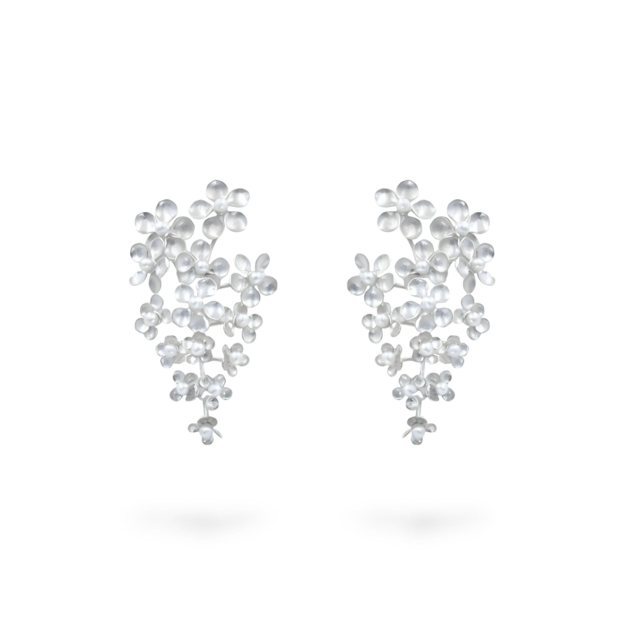 Silver Bloom Earrings