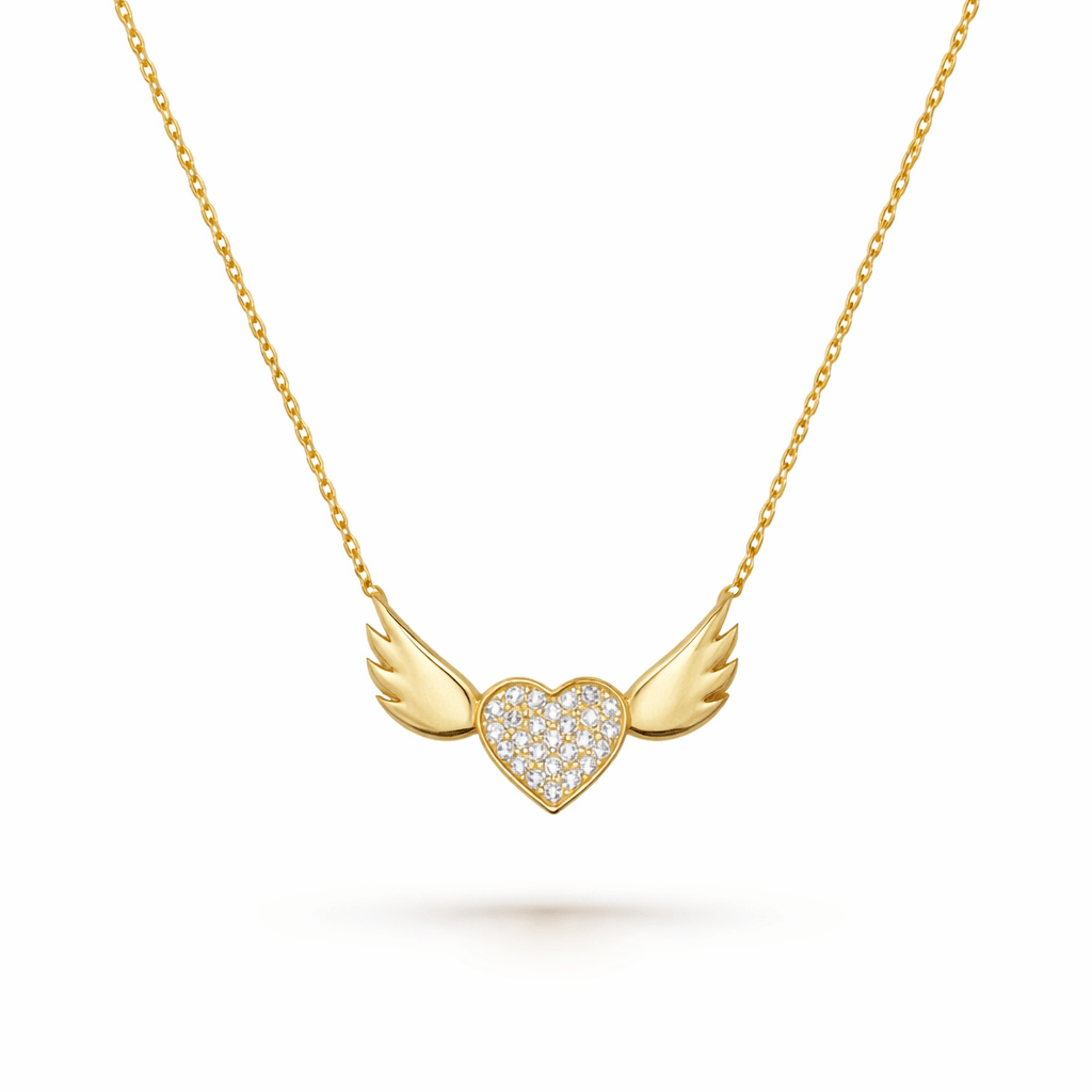 Winged Heart Necklace - Necklace - Kia Concept Store