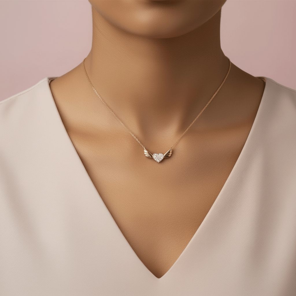 Winged Heart Necklace - Necklace - Kia Concept Store