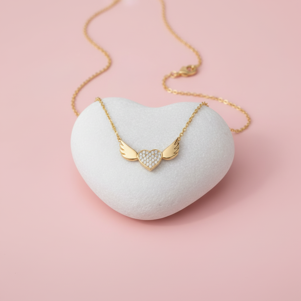 Winged Heart Necklace