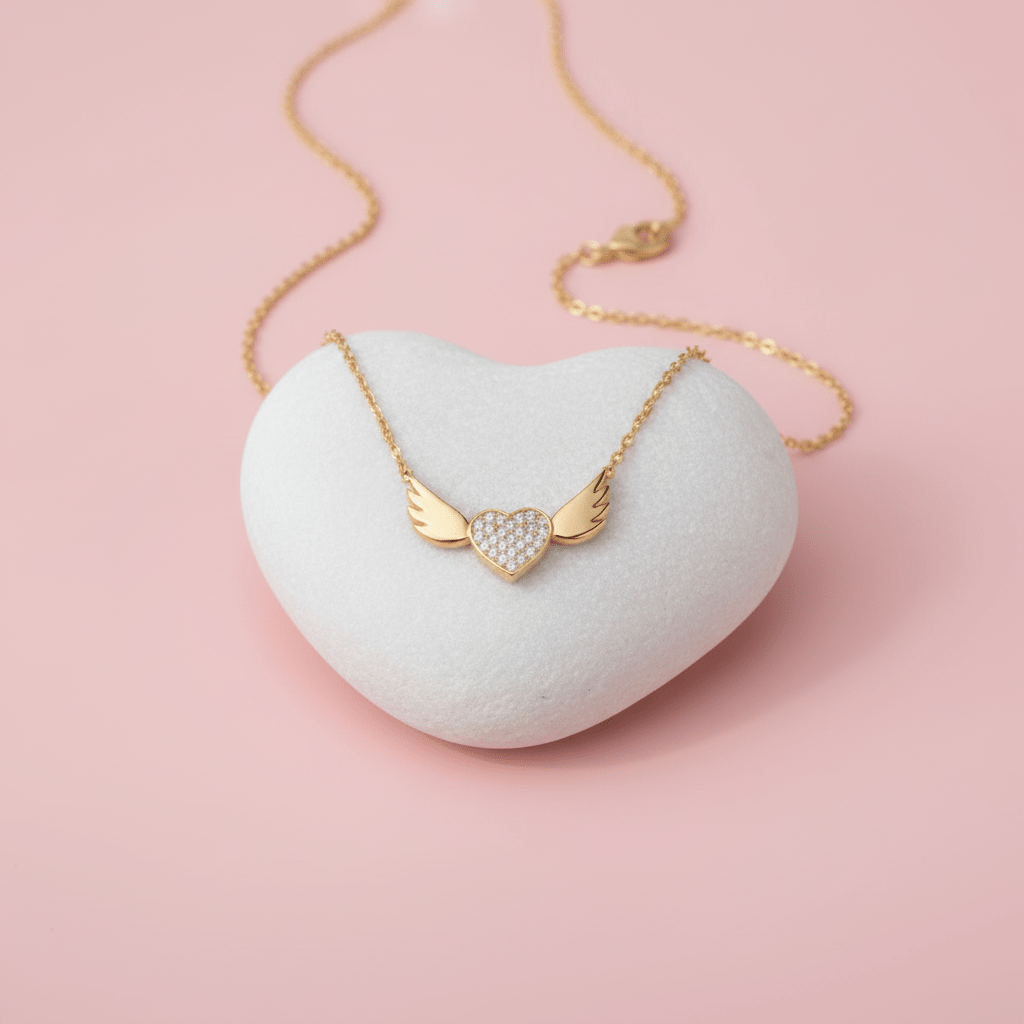 Winged Heart Necklace - Necklace - Kia Concept Store