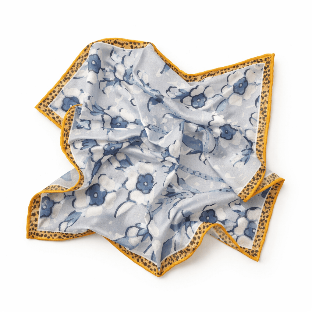 Yellow Yous Flower Bandana - Pocket Square - Kia Concept Store