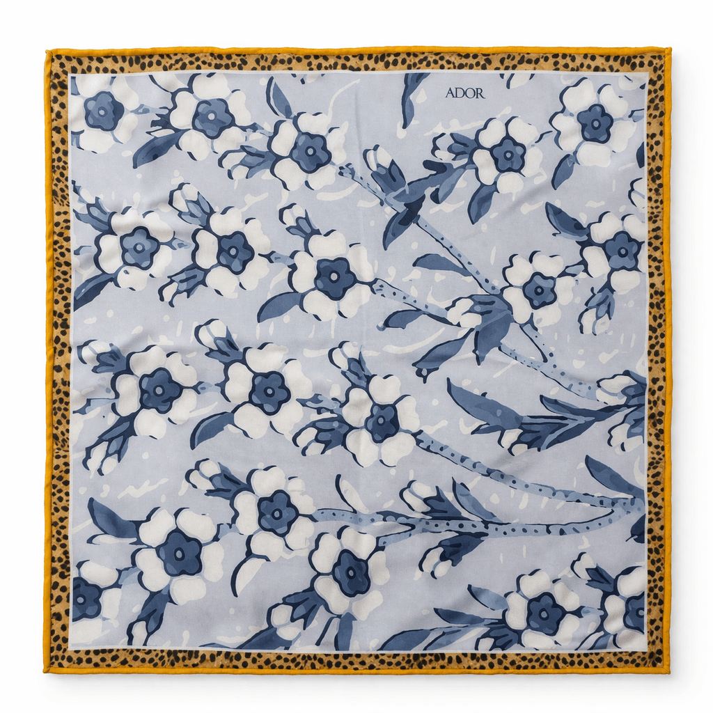 Yellow Yous Flower Bandana - Pocket Square - Kia Concept Store