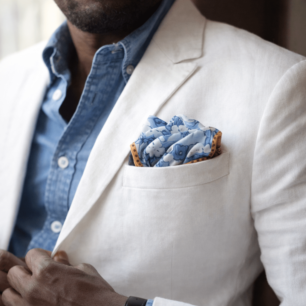Yellow Yous Flower Bandana - Pocket Square - Kia Concept Store