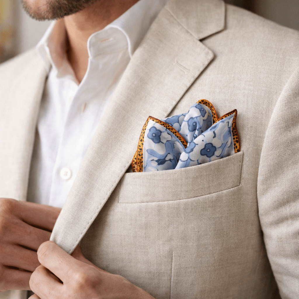 Yellow Yous Flower Bandana - Pocket Square - Kia Concept Store