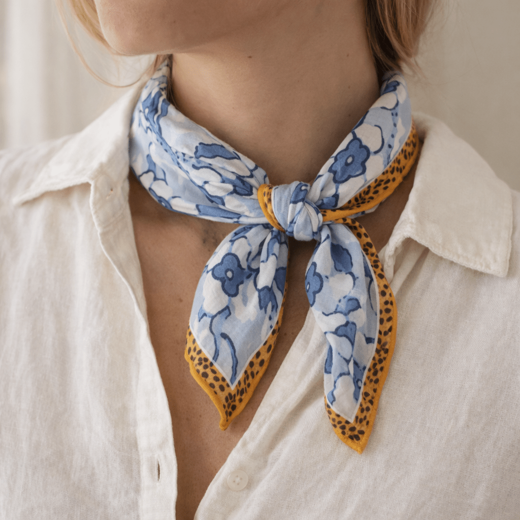 Yellow Yous Flower Bandana - Pocket Square - Kia Concept Store