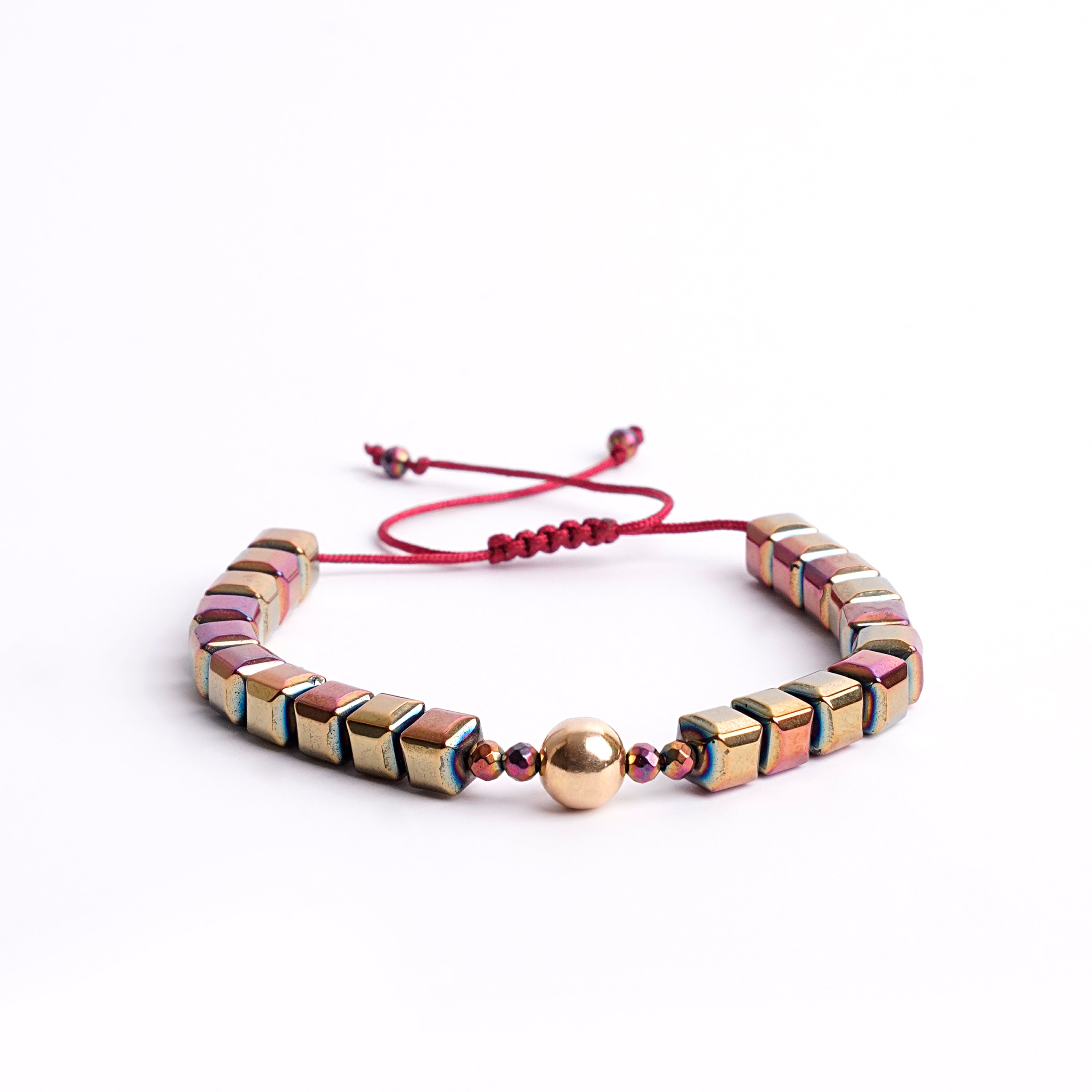 Aurora Hematite Beads Bracelet - Bracelet - Kia Concept Store