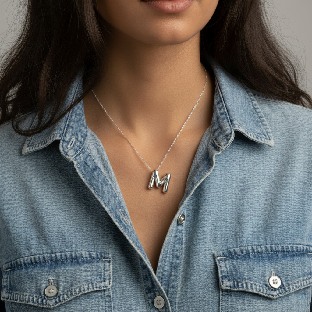 Balloon Letter Necklaces