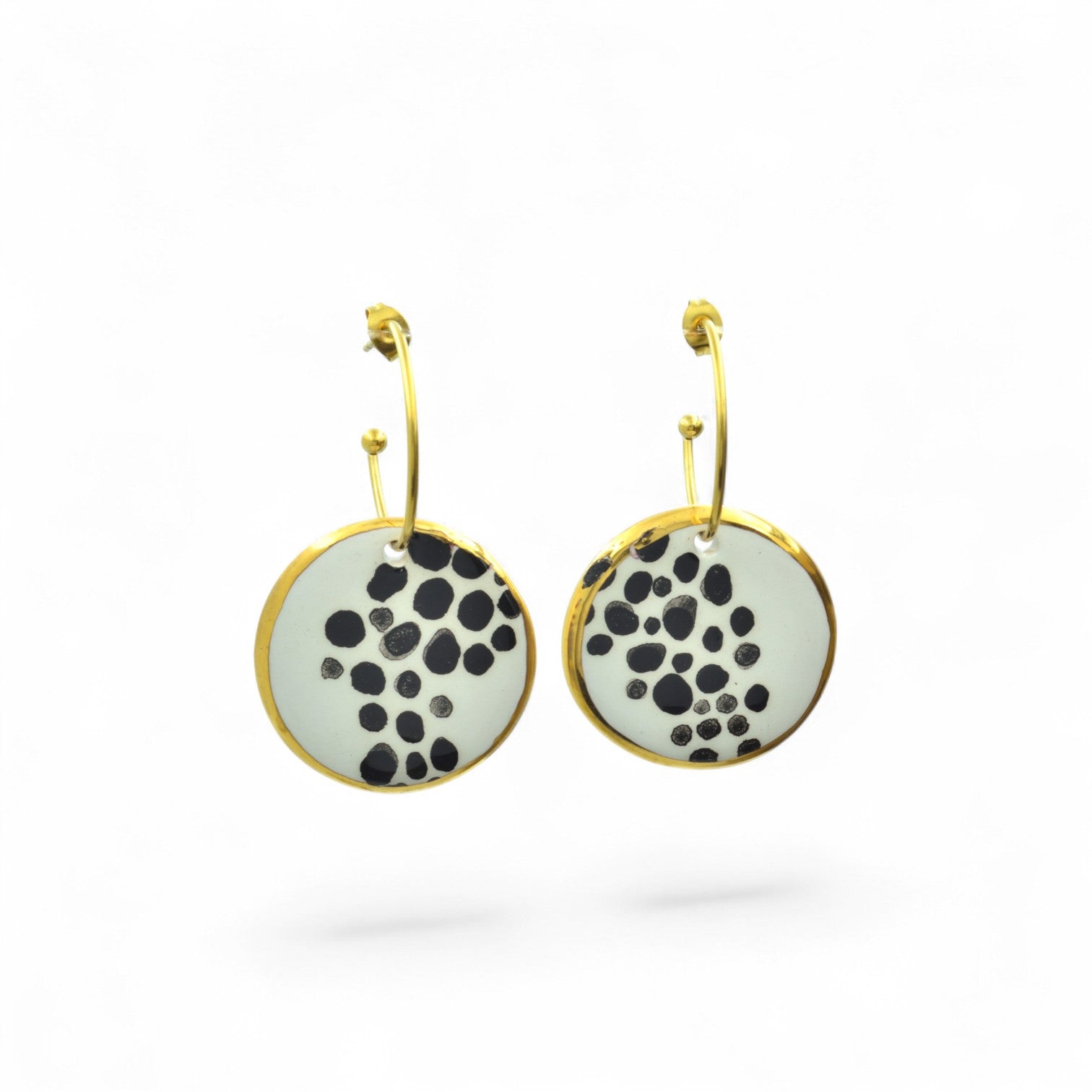 Dalmatian Dots Hoops - Earrings - Kia Concept Store
