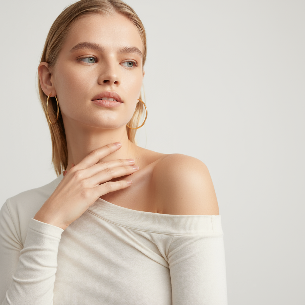 Golden Glow Hoop Earrings - Earrings - Kia Concept Store