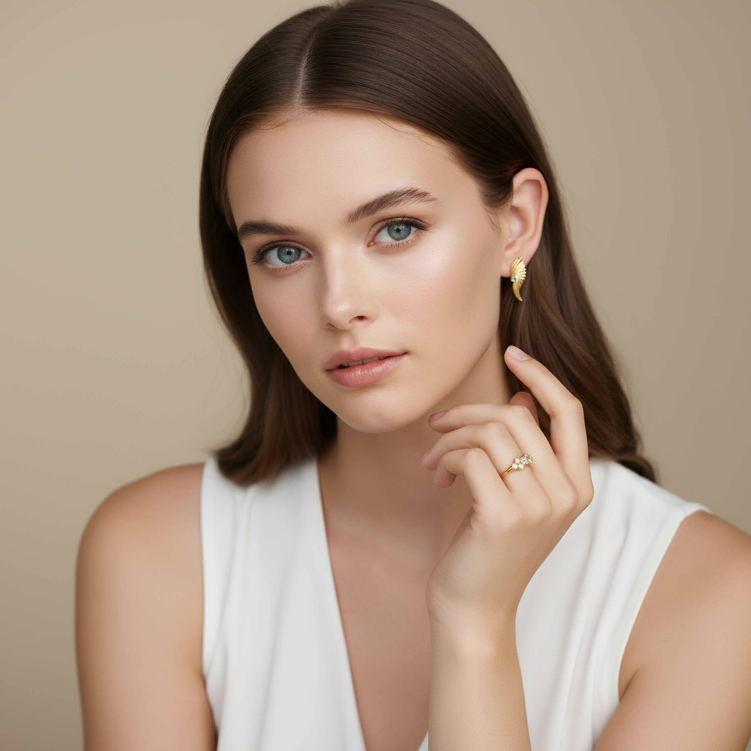 Golden Wings Earrings - Earrings - Kia Concept Store