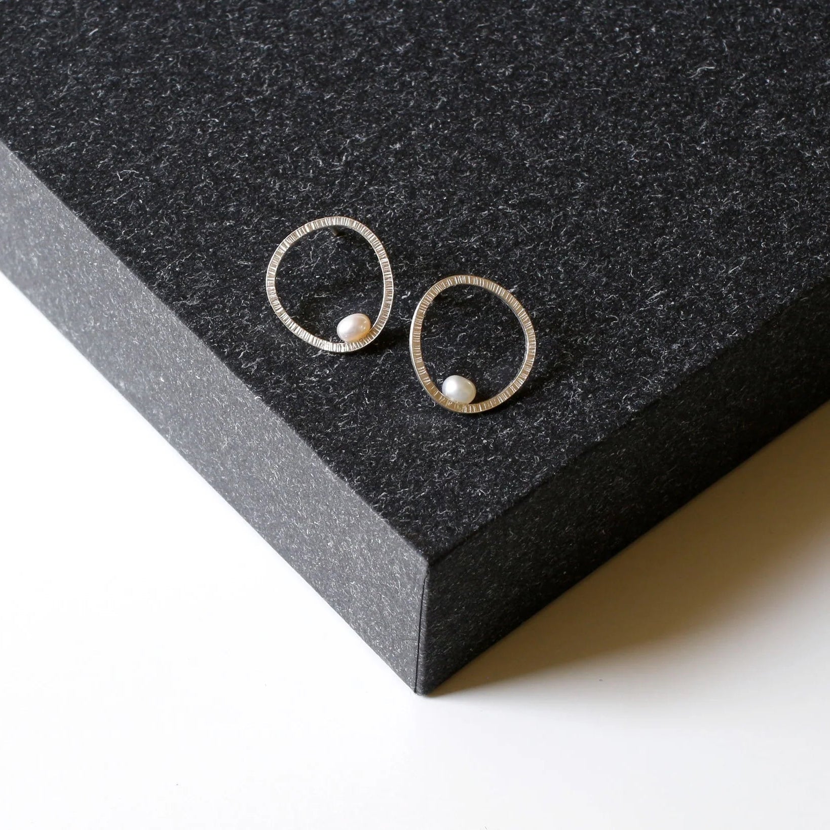 Silver Earrings with Freshwater Pearls