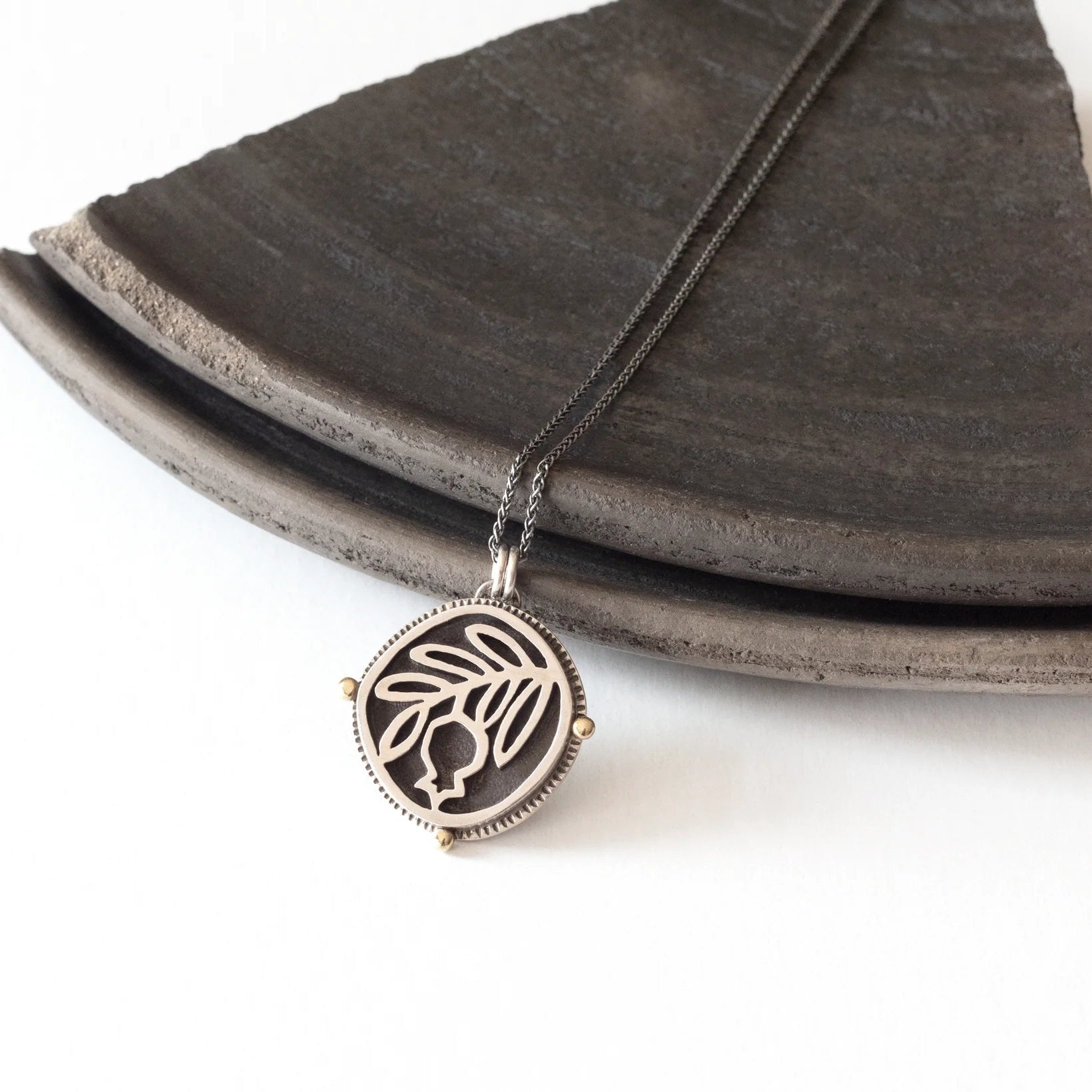 Silver Pomegranate Necklace