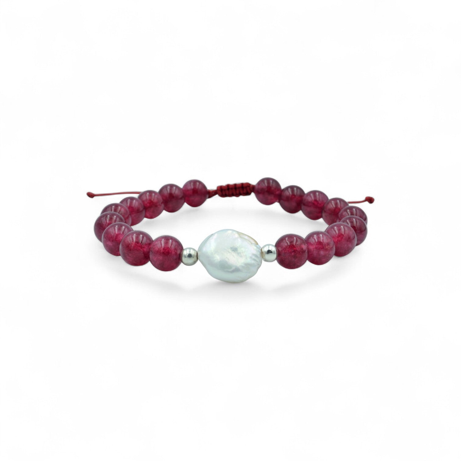 Red Jade Pearl Bracelet - Bracelet - Kia Concept Store