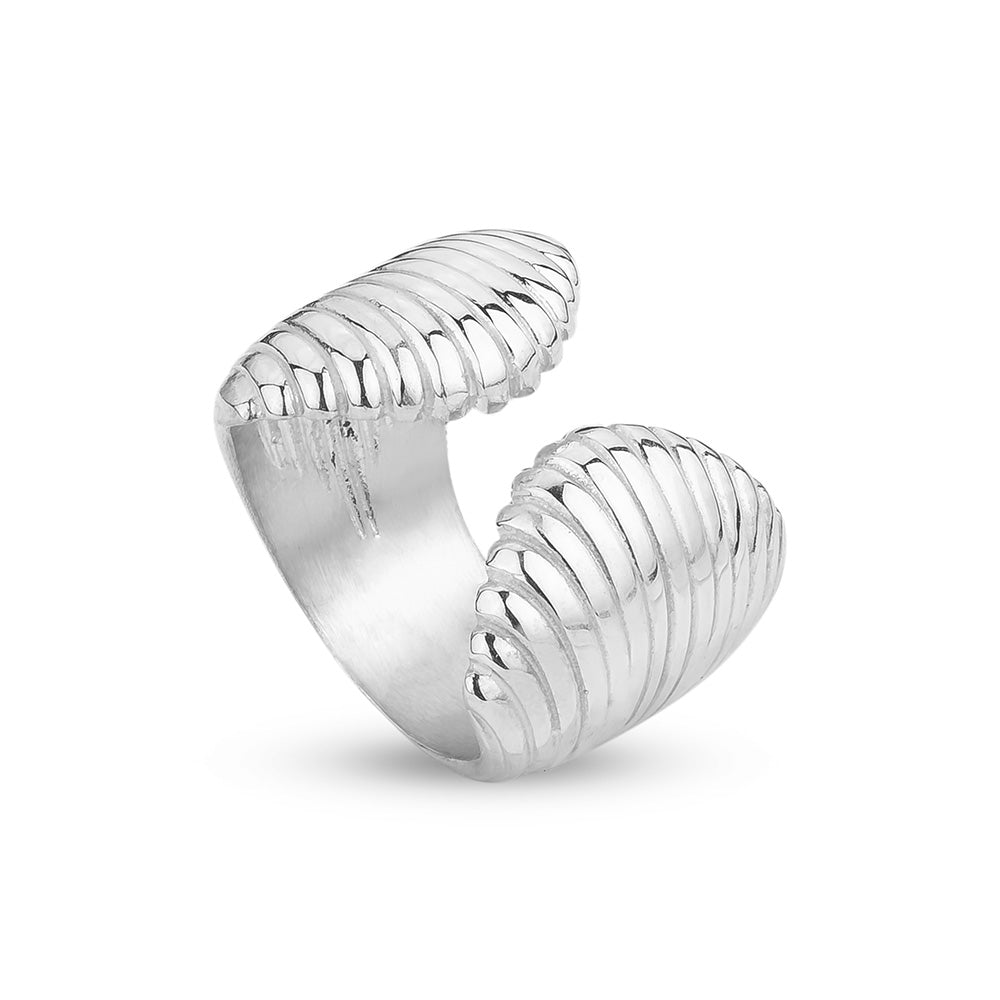 Ripple Silver Ring - Ring - Kia Concept Store