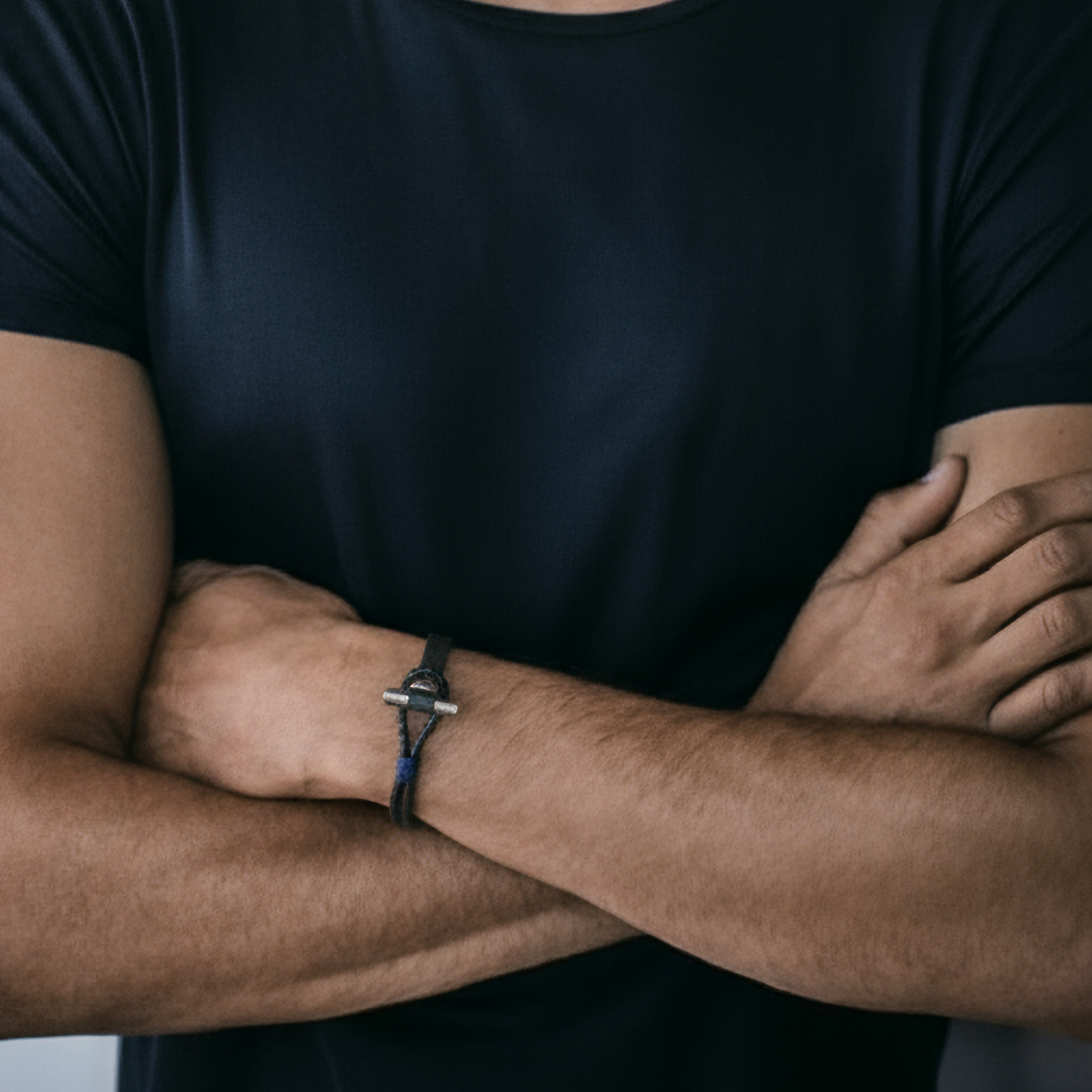 Silver Clasp Leather Bracelet - Bracelet - Kia Concept Store