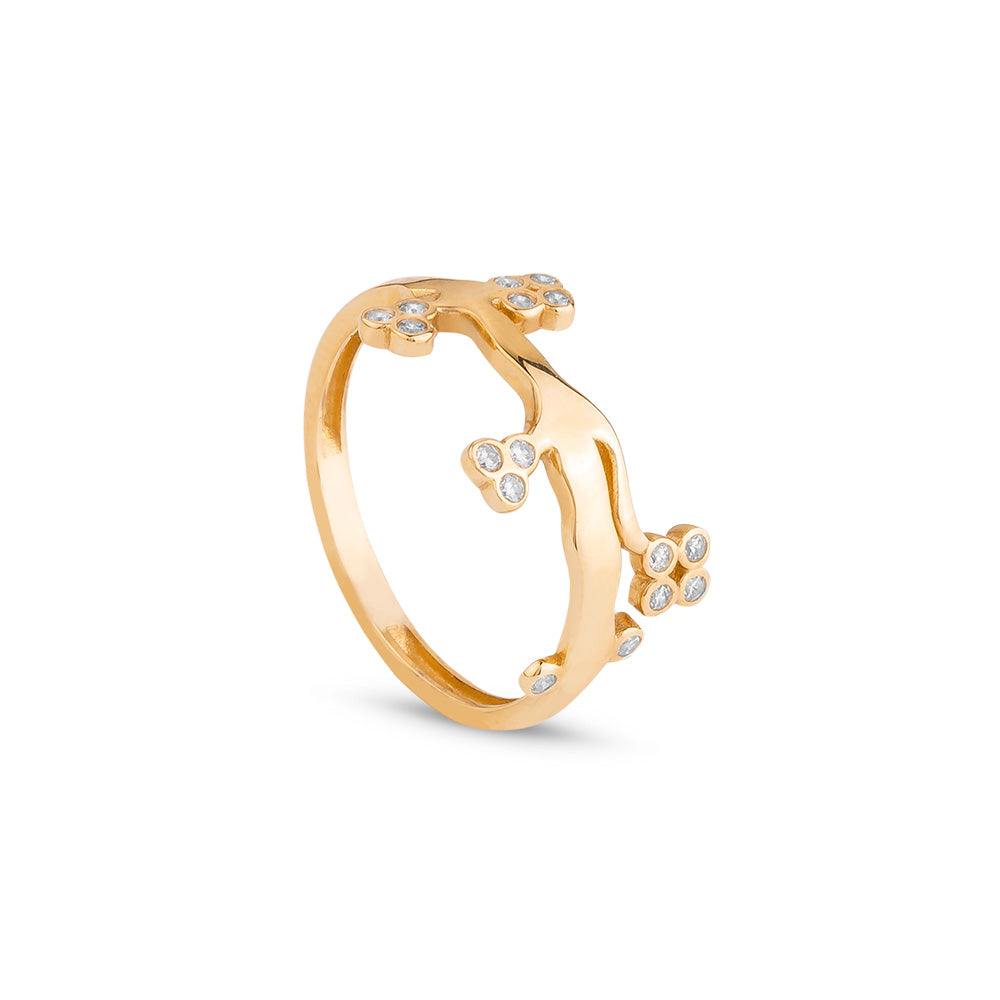 Golden Blossom Ring