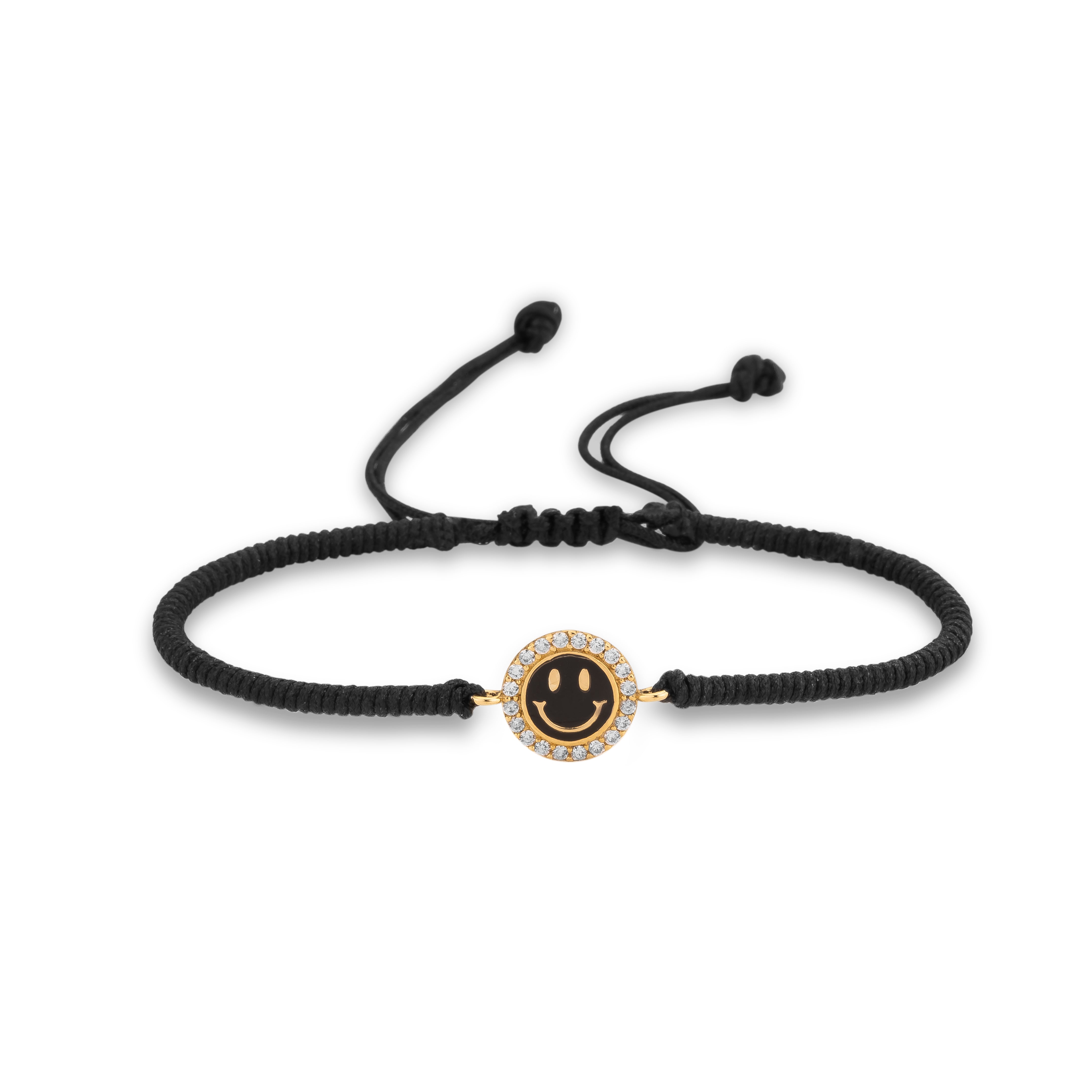 Happy Face Braided Bracelet