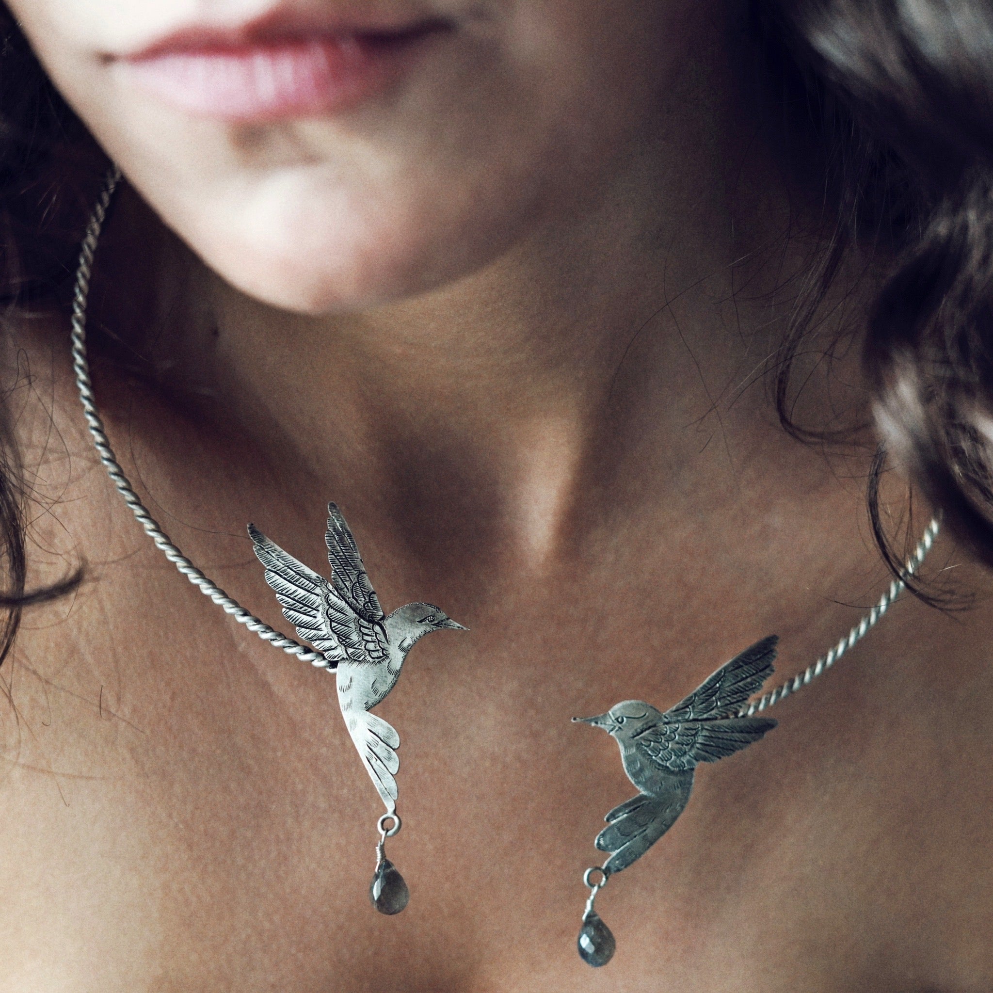 Silver Wings of Freedom Necklace