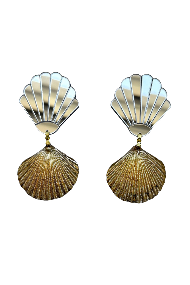 Shell Gold Earrings