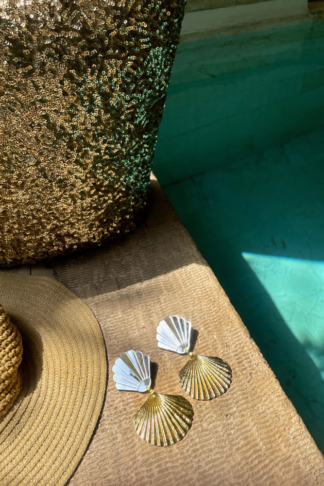 Shell Gold Earrings
