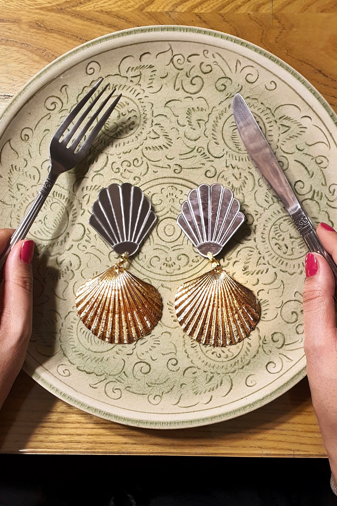 Shell Gold Earrings