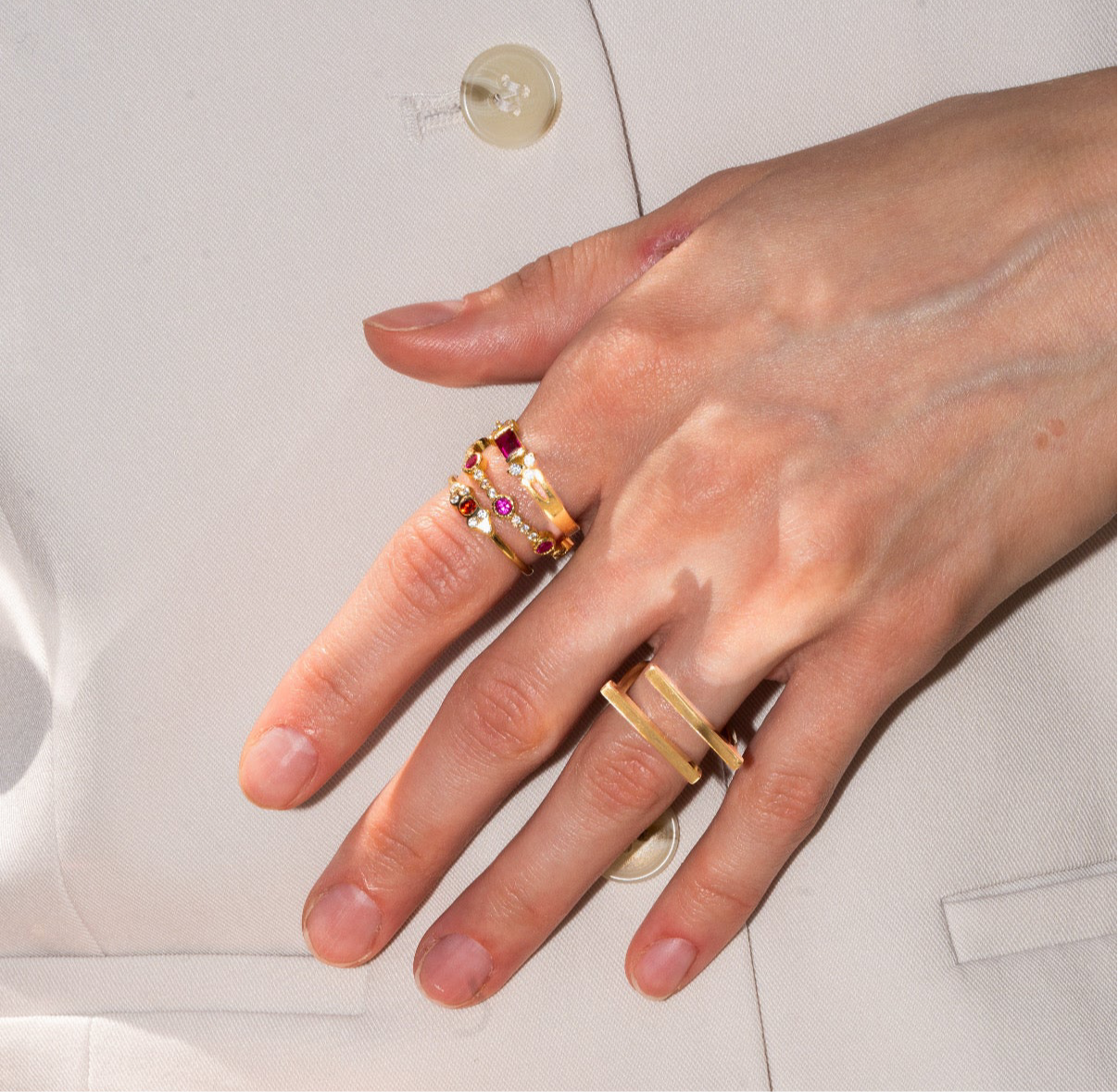 Garnet Glow Ring