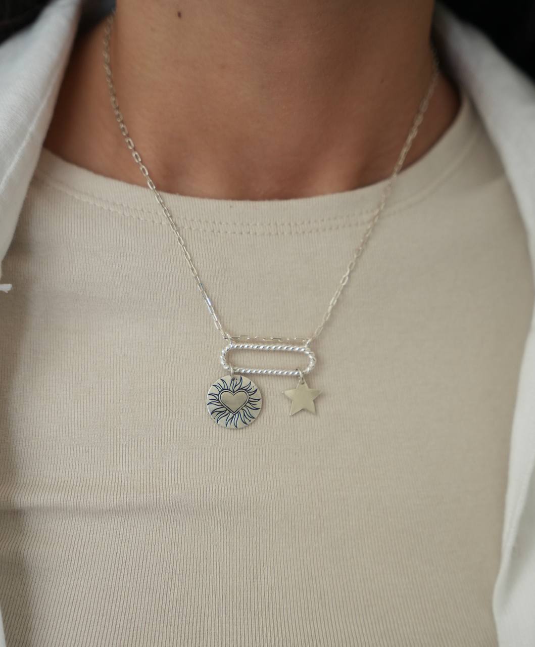 Heart on Fire Necklace - Necklace - Kia Concept Store