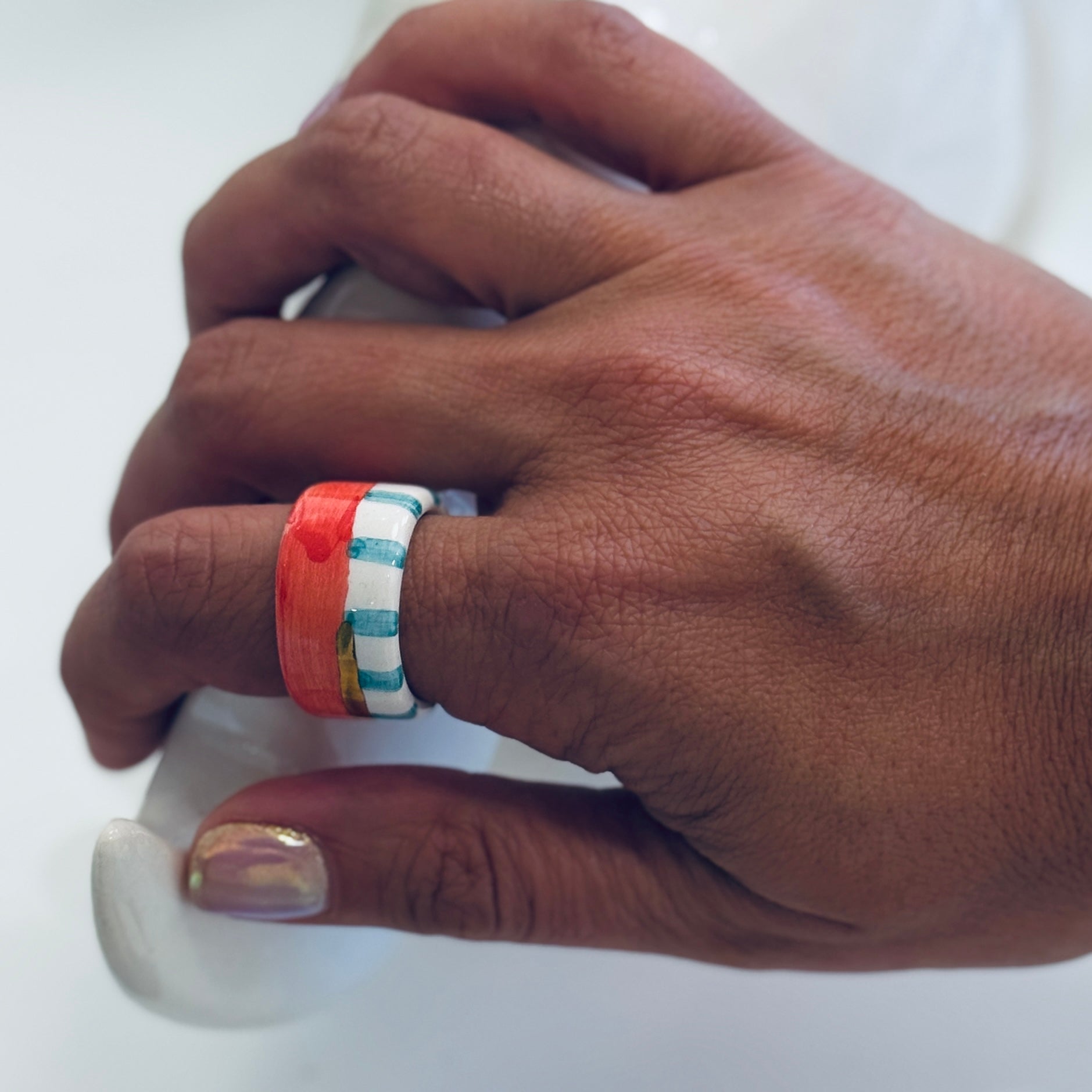 Stripe Horizon Ring