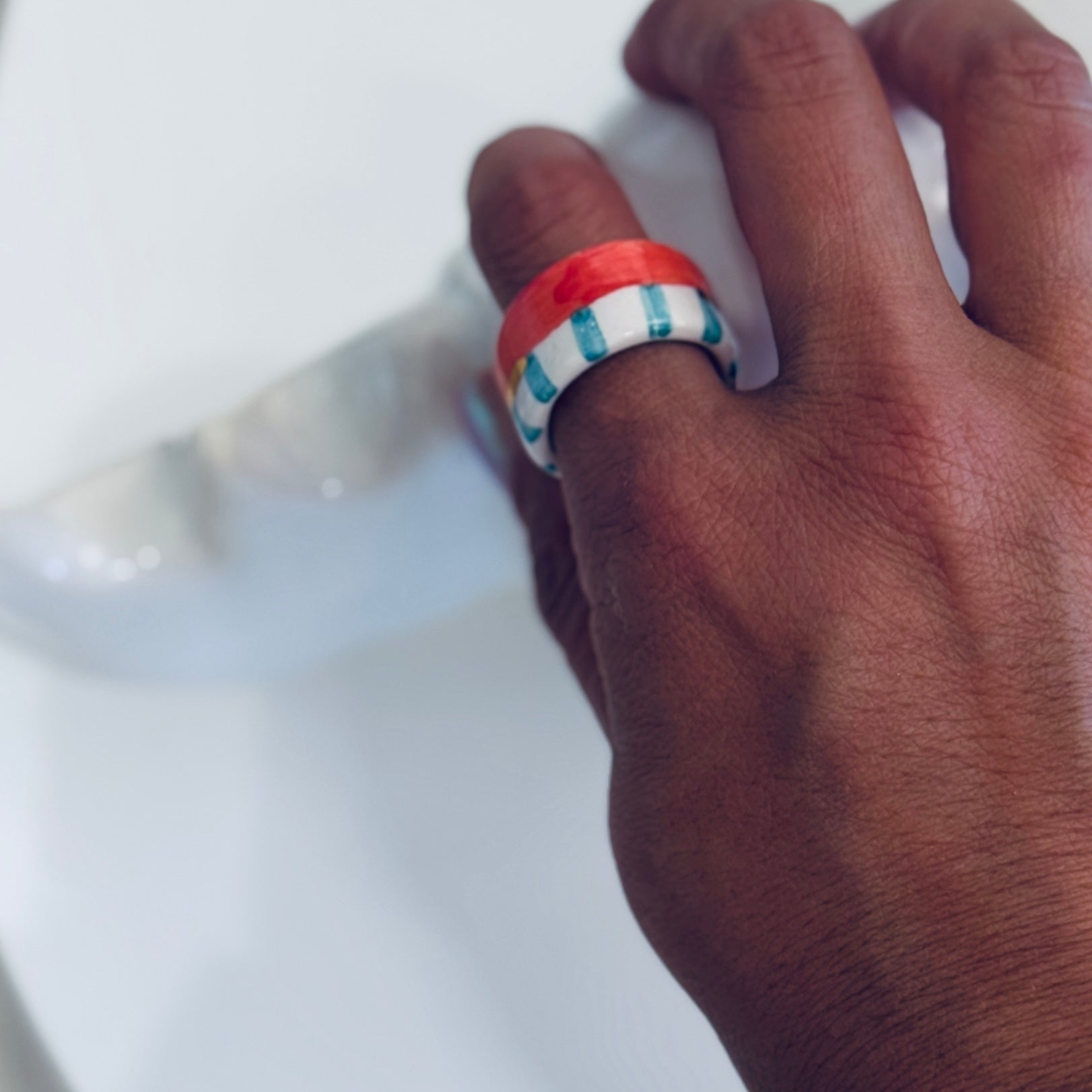 Stripe Horizon Ring