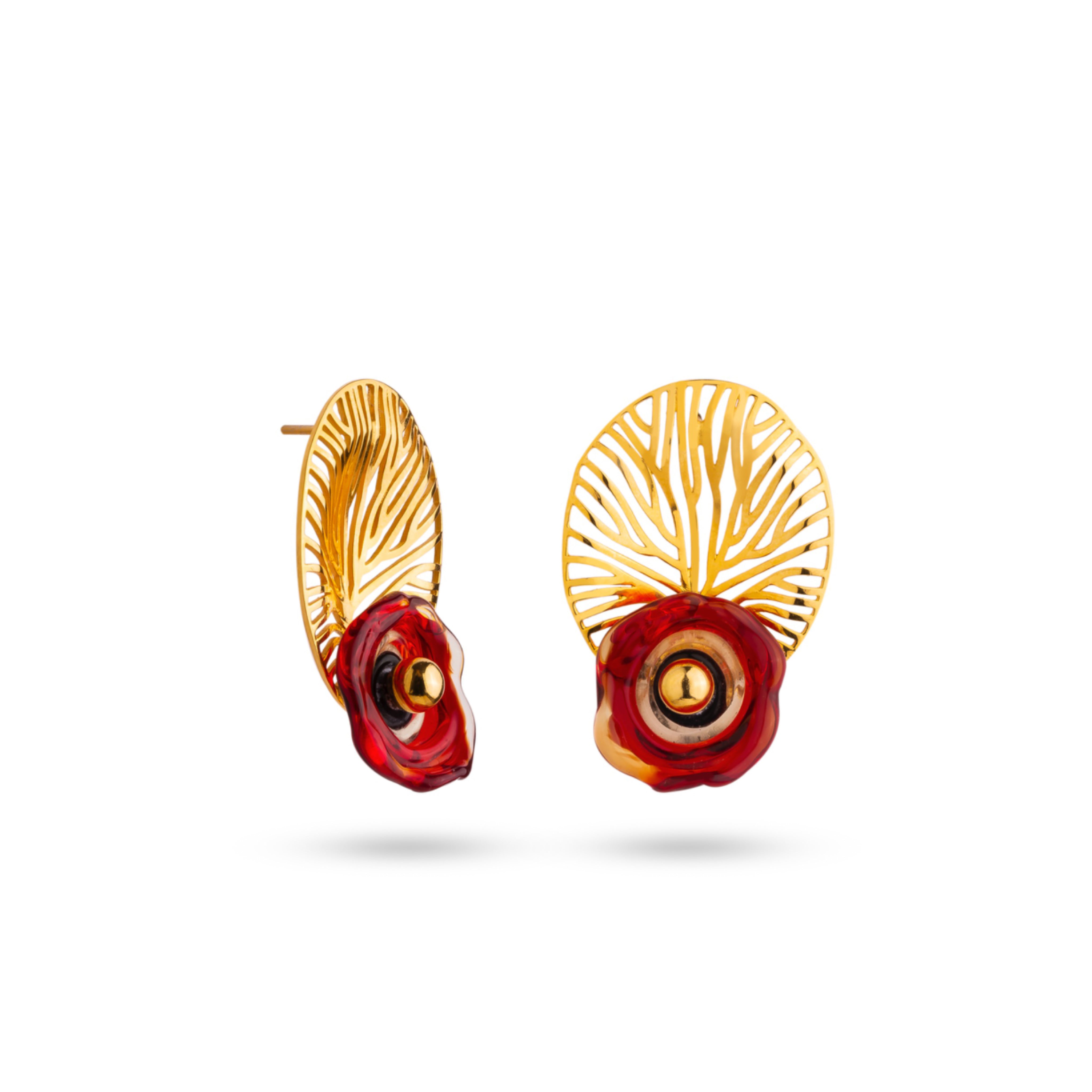 18 k gold earrings