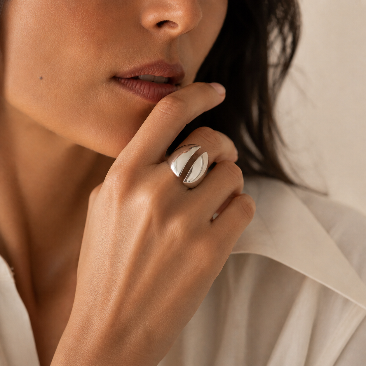 Atlas Silver Ring