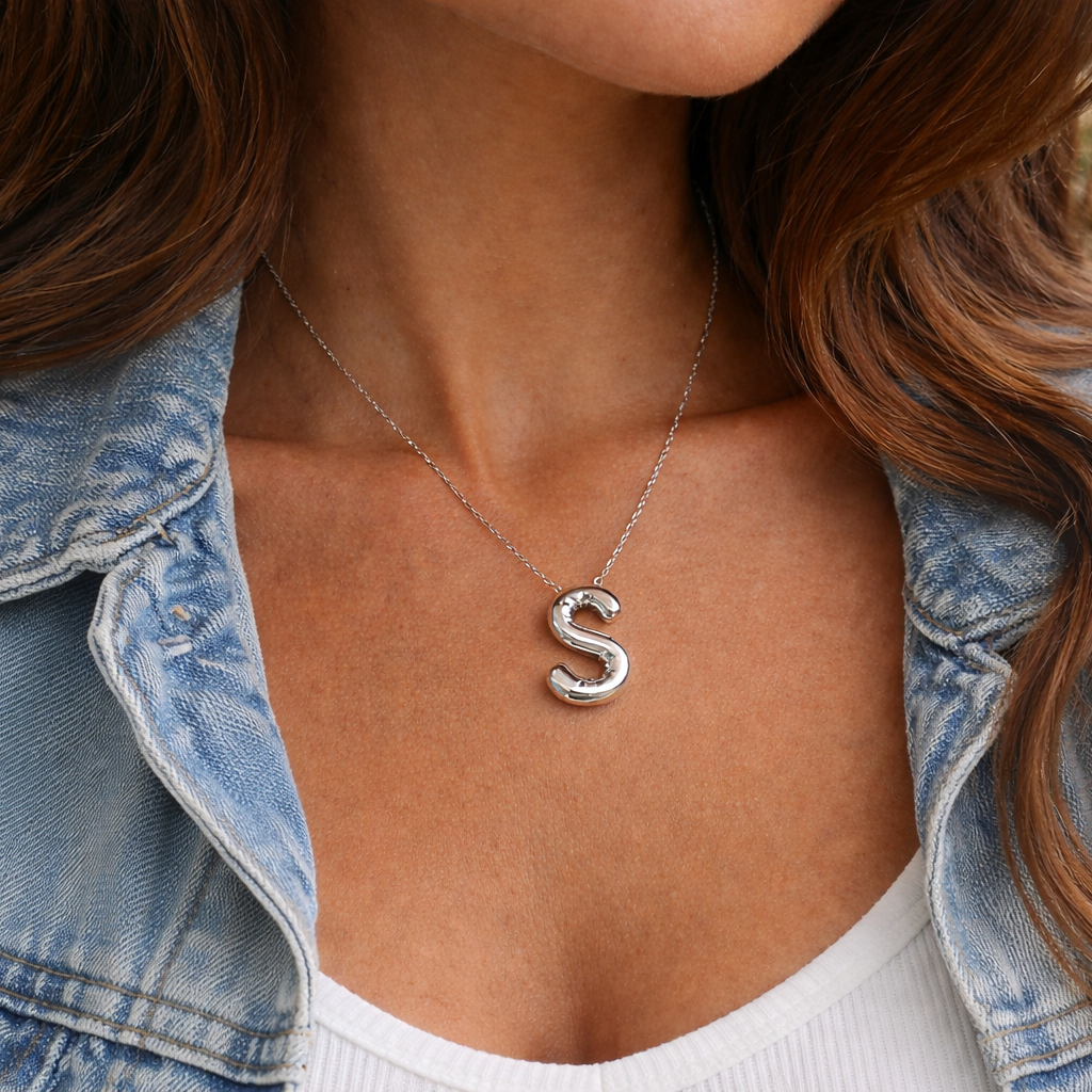 Balloon Letter Necklaces