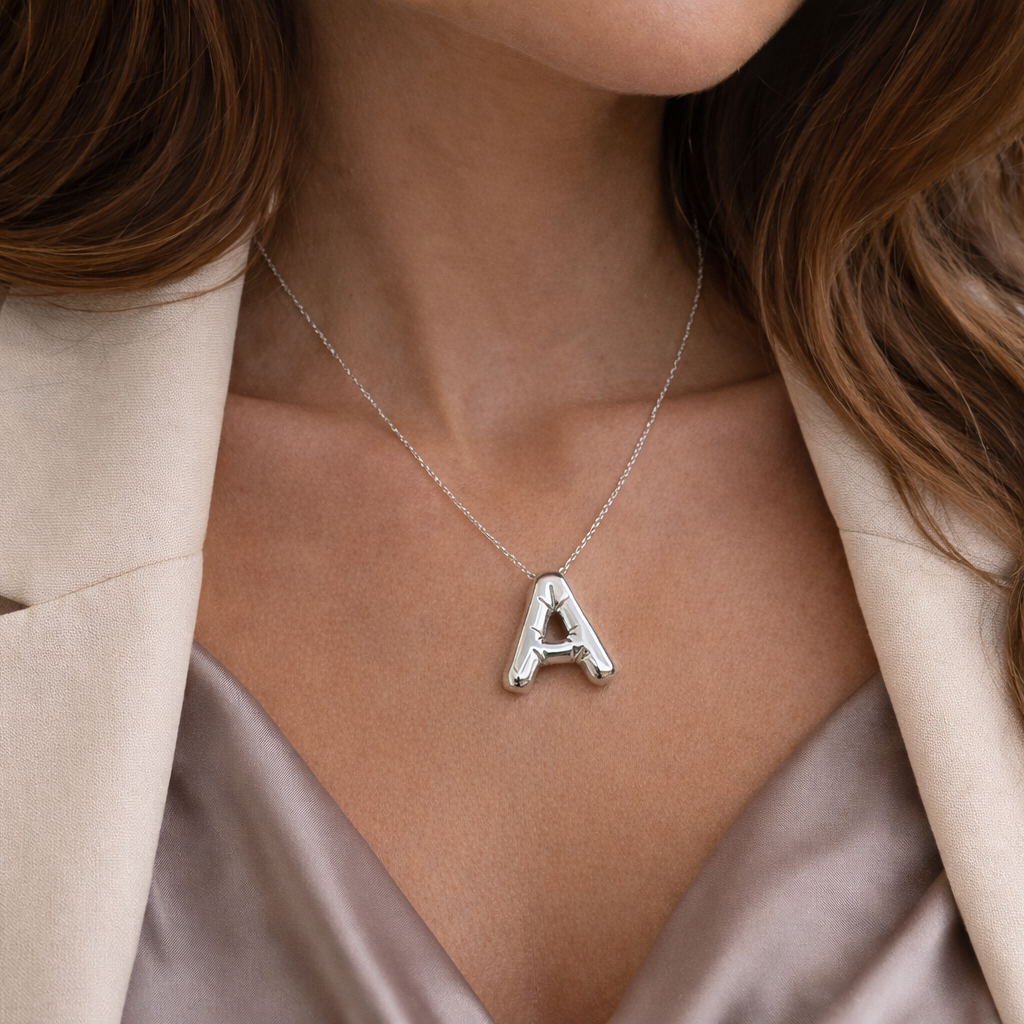 Balloon Letter Necklaces