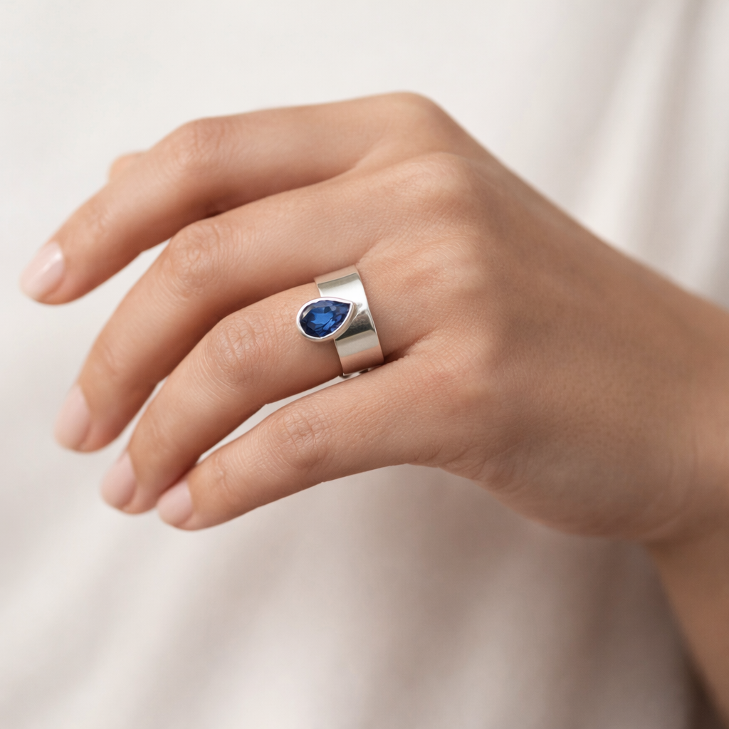 Blue Drop Ring