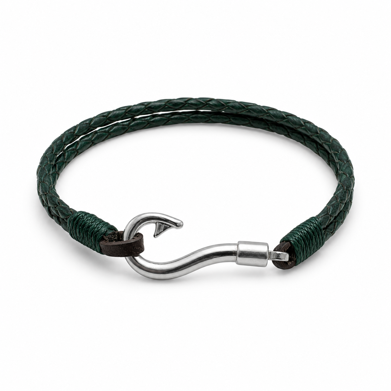 Silver Hook Bracelet-Mens