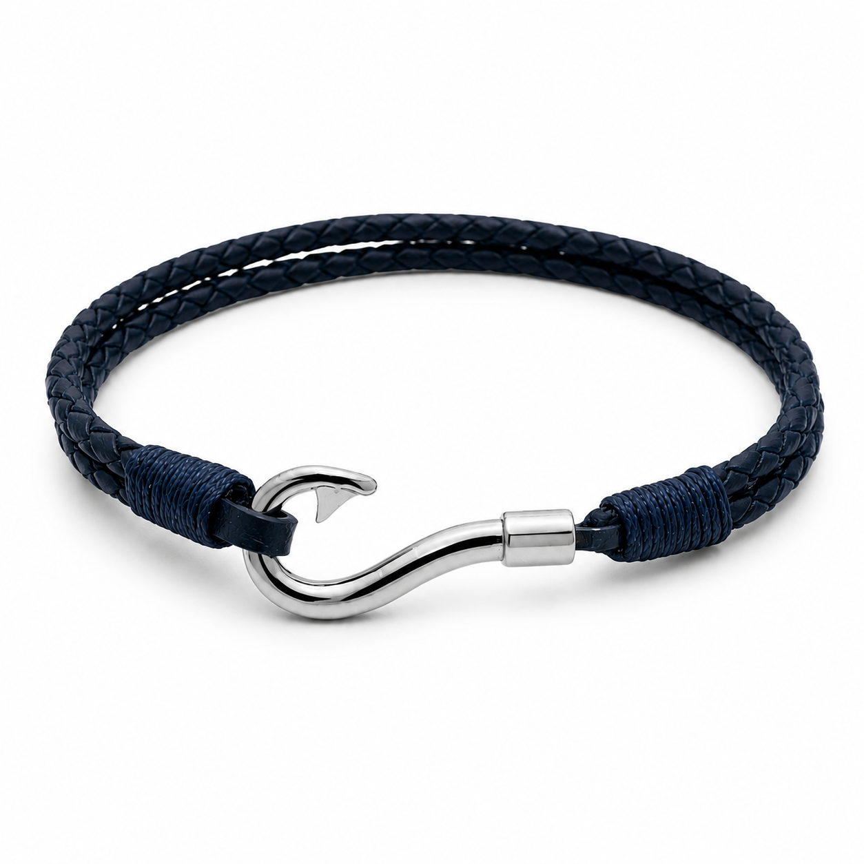 Silver Hook Bracelet-Mens