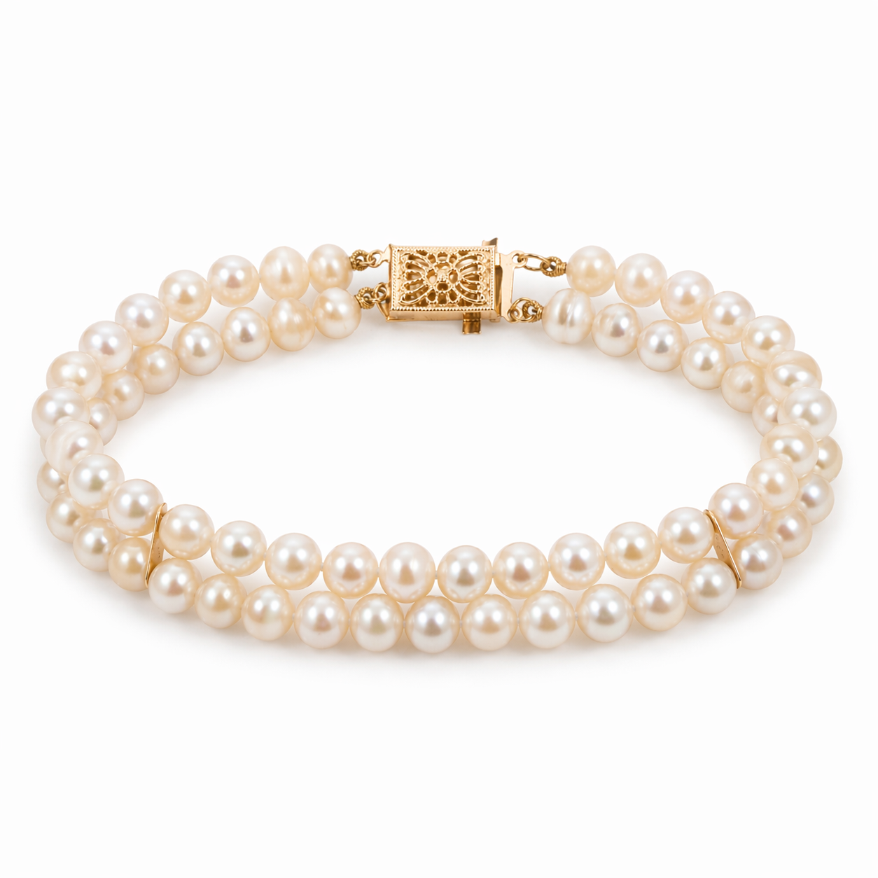 Double Strand Pearl Bracelet