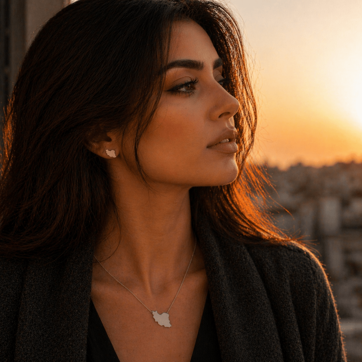 My Iran Silver Stud Earrings - Earrings - Kia Concept Store