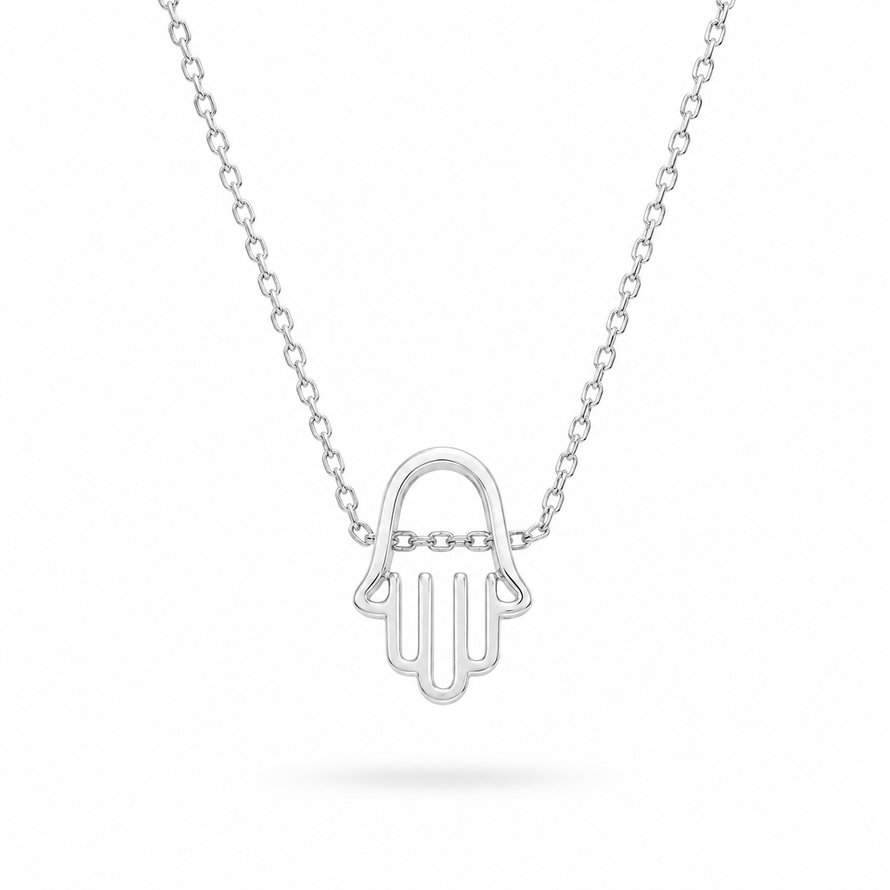 Hamsa Hollow Necklace