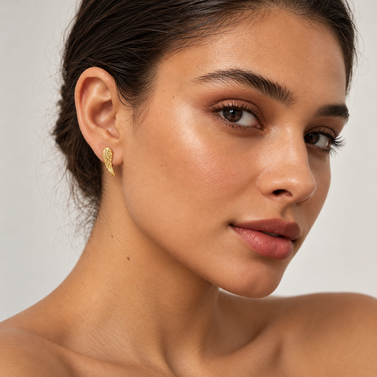 Angel’s Wing Stud Earrings