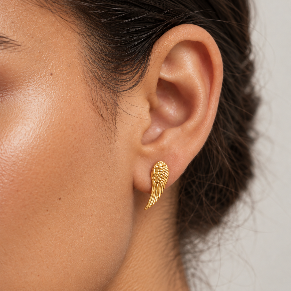 Angel’s Wing Stud Earrings