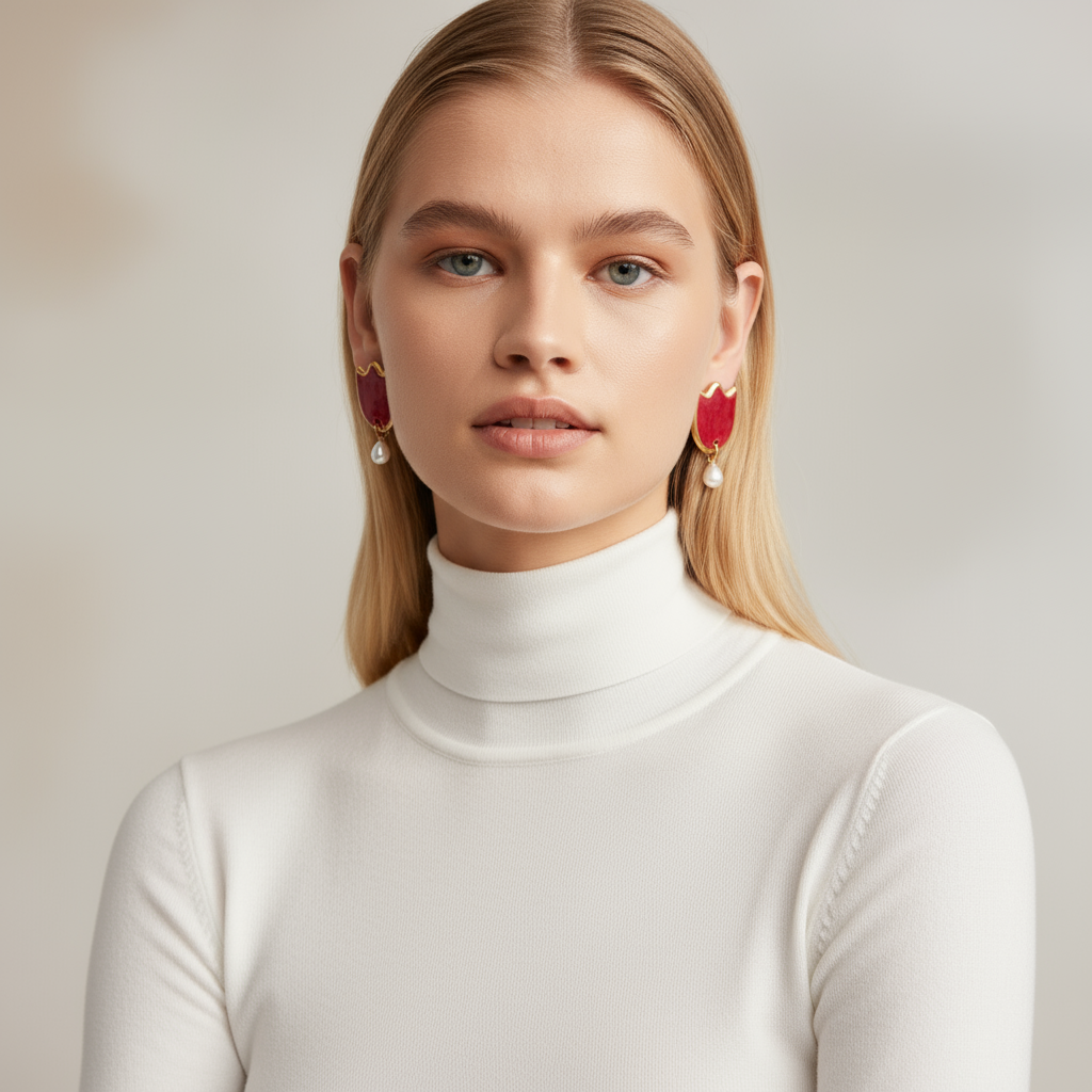 Amsterdam Bloom Ceramic Studs - Earrings - Kia Concept Store