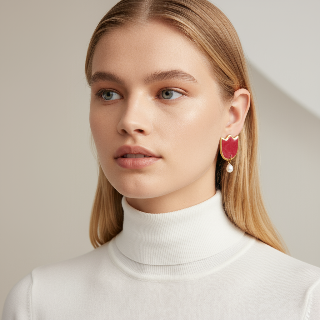 Amsterdam Bloom Ceramic Studs - Earrings - Kia Concept Store