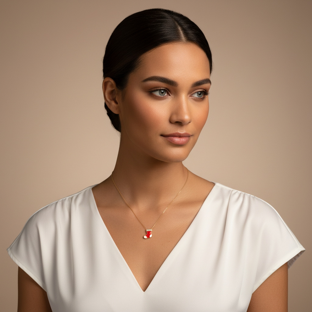 Festive Stocking Necklace - Necklace - Kia Concept Store