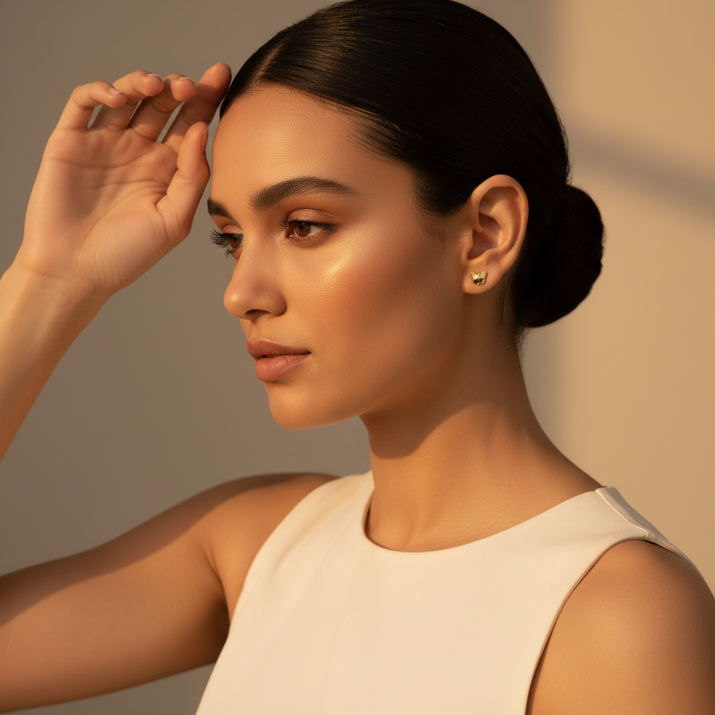 Golden Flutter Studs - Earrings - Kia Concept Store