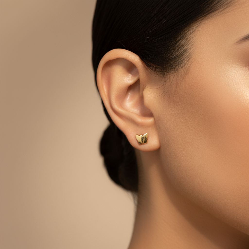 Golden Flutter Studs - Earrings - Kia Concept Store