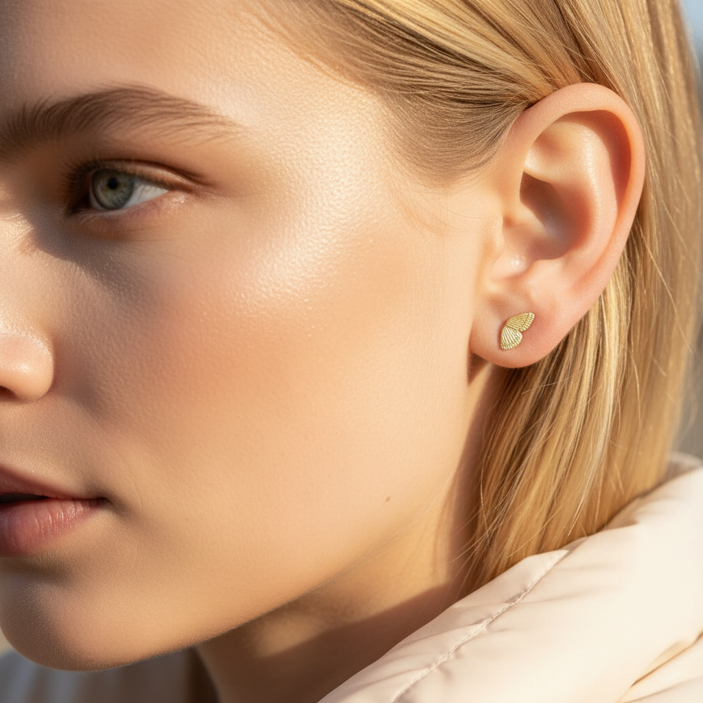 Butterfly Wing Stud Earrings - Earrings - Kia Concept Store