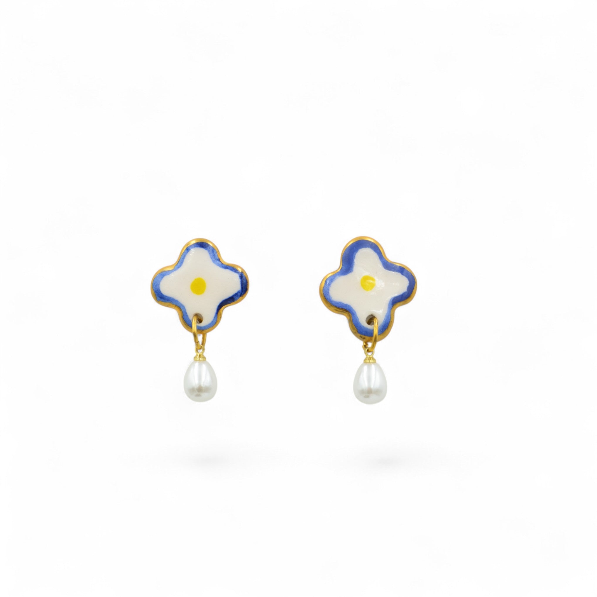 Nice Bloom Ceramic Earrings